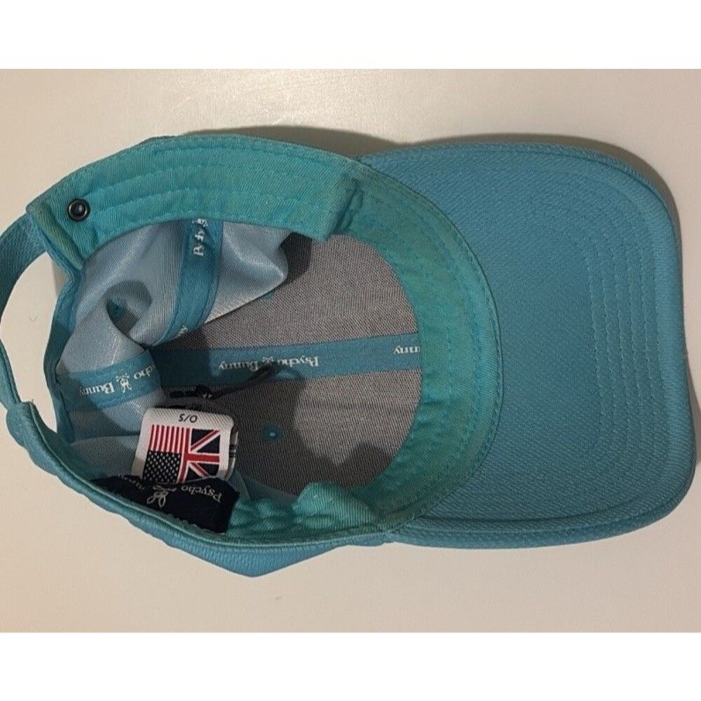psycho bunny Accessories baseball cap AdjustableSeafoam Blue Skulls Size S Read - Picture 5 of 8